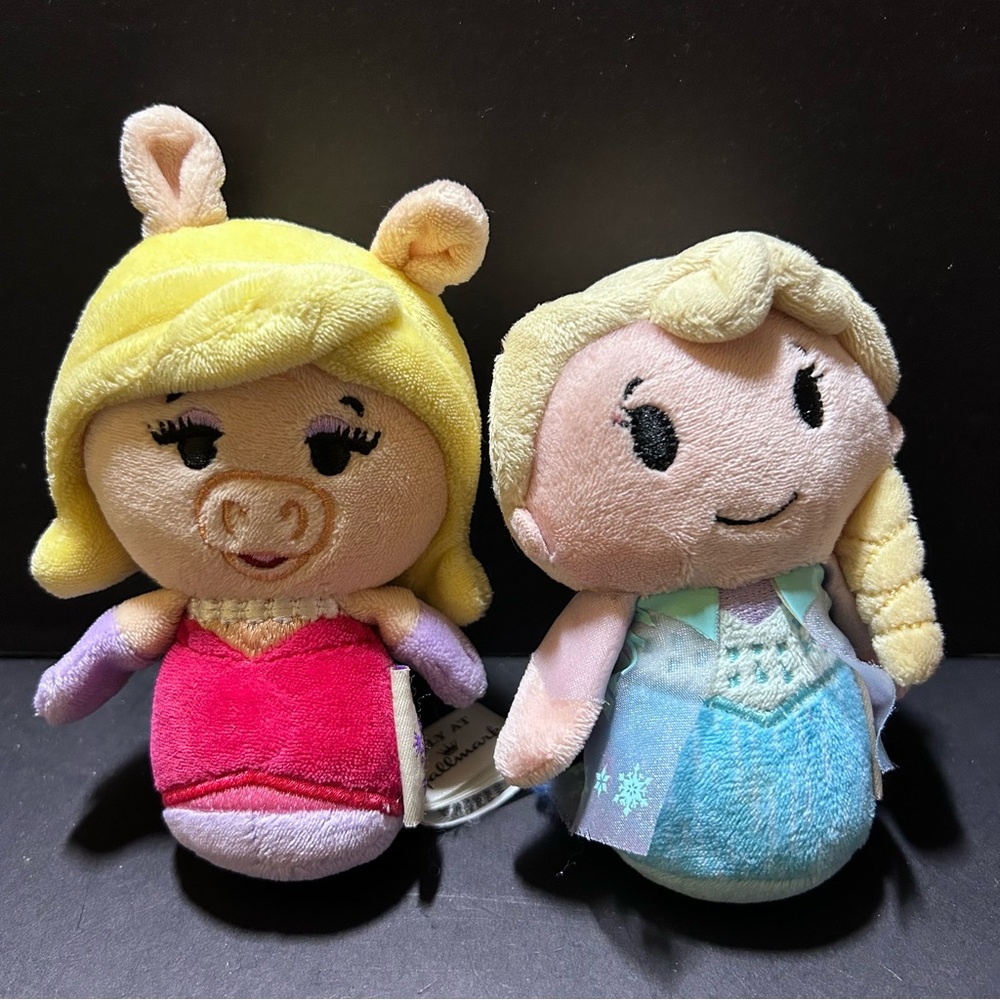 Disney Hallmark itty bittys plush (Miss Piggy & Elsa)